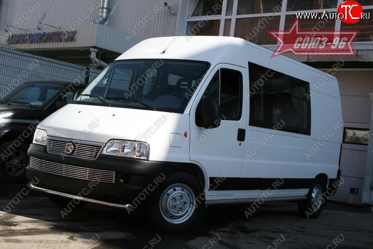 11 564 р. Защита переднего бампера одинарная Souz-96 (d60) Fiat Ducato 250 (2006-2014)  с доставкой в г. Йошкар-Ола