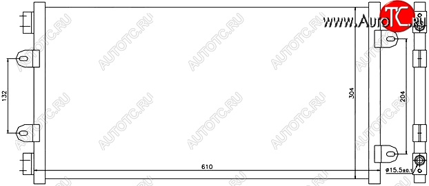 5 749 р. Радиатор кондиционера SAT (1.2) Fiat Punto 188 хэтчбэк 3 дв. дорестайлинг (1999-2003)  с доставкой в г. Йошкар-Ола