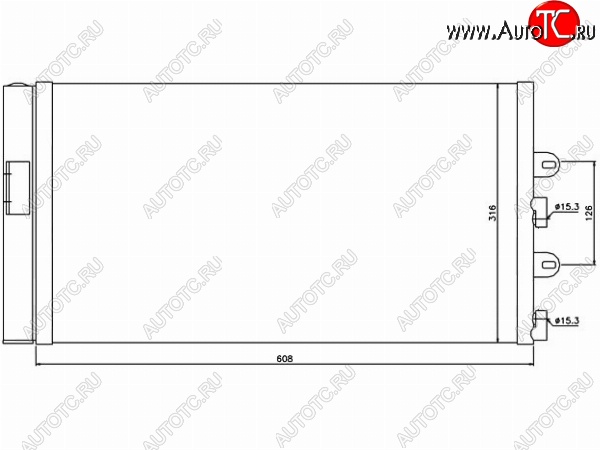 7 949 р. Радиатор кондиционера SAT (1.2) Fiat Punto 188 хэтчбэк 3 дв. дорестайлинг (1999-2003)  с доставкой в г. Йошкар-Ола