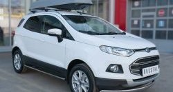 15 649 р. Защита переднего бампера (Ø75х42 мм, нержавейка) Russtal Ford EcoSport дорестайлинг (2013-2019)  с доставкой в г. Йошкар-Ола. Увеличить фотографию 4