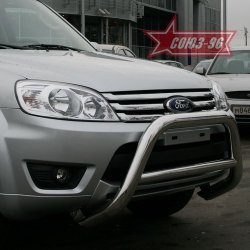 Защита переднего бампера Souz-96 (d76) Ford Escape 2 (2008-2012)