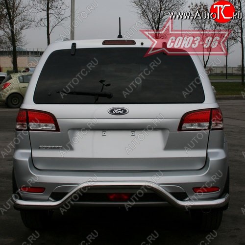 11 924 р. Защита заднего бампера Souz-96 (d60) Ford Escape 2 (2008-2012)  с доставкой в г. Йошкар-Ола