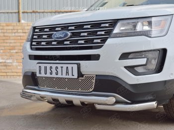 Решетка радиатора Russtal лист Ford Explorer U502 1-ый рестайлинг, 5 дв. (2015-2018)