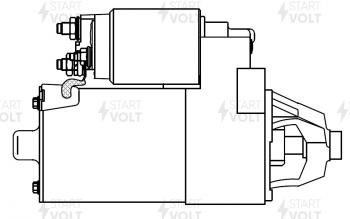 12 399 р. Стартер (V-1.8L/2.0L, 1,4кВт) STARTVOLT Ford Mondeo Mk2,BFP  седан (1996-2000)  с доставкой в г. Йошкар-Ола. Увеличить фотографию 6