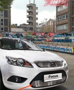 Декоративный элемент воздухозаборника Souz-96 (d10) Ford Focus 2 универсал рестайлинг (2007-2011)