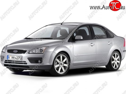 3 199 р. Бампер передний Стандартный Ford Focus 2  седан дорестайлинг (2004-2008) (Неокрашенный)  с доставкой в г. Йошкар-Ола