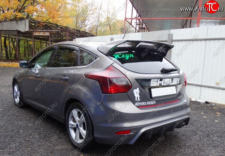 6 399 р. Спойлер RS Ford Focus 3 хэтчбэк дорестайлинг (2010-2015) (Неокрашенный)  с доставкой в г. Йошкар-Ола