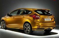 4 399 р. Спойлер ST Ford Focus 3 хэтчбэк дорестайлинг (2010-2015) (Неокрашенный)  с доставкой в г. Йошкар-Ола. Увеличить фотографию 2