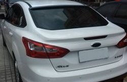 2 199 р. Козырёк на заднее стекло M-VRS Ford Focus 3 седан дорестайлинг (2011-2015) (Неокрашенный)  с доставкой в г. Йошкар-Ола. Увеличить фотографию 1