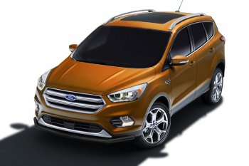 10 999 р. Защита заднего бампера Slitkoff (d57)  Ford Kuga  2 (2016-2019) рестайлинг (Нержавейка, Полированная)  с доставкой в г. Йошкар-Ола. Увеличить фотографию 2