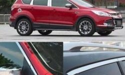 13 299 р. Накладки на окна и стойки дверей СТ Ford Kuga 2 дорестайлинг (2013-2016) (Неокрашенные)  с доставкой в г. Йошкар-Ола. Увеличить фотографию 2