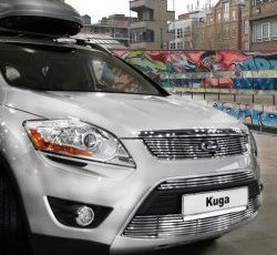 4 454 р. Декоративная вставка решетки радиатора Novline  Ford Kuga  1 (2008-2013)  с доставкой в г. Йошкар-Ола. Увеличить фотографию 1