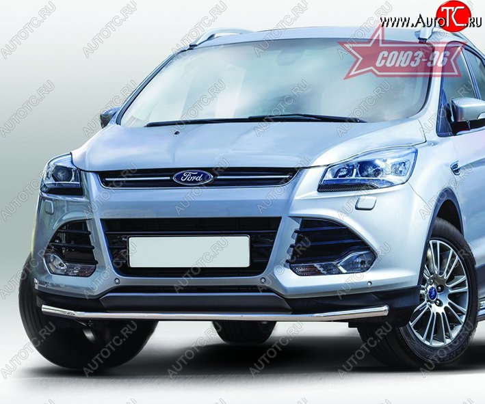 14 264 р. Защита переднего бампера одинарная Souz-96 Premium High (d42) Ford Kuga 2 дорестайлинг (2013-2016)  с доставкой в г. Йошкар-Ола