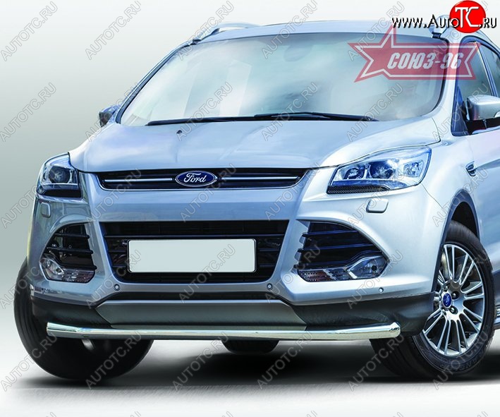 2 384 р. Защита переднего бампера одинарная Souz-96 Premium High (d60) Ford Kuga 2 дорестайлинг (2013-2016)  с доставкой в г. Йошкар-Ола