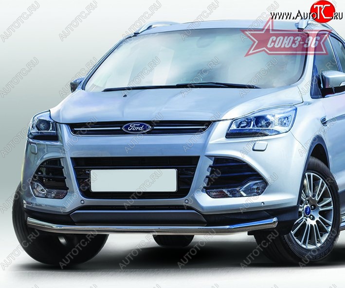 14 669 р. Защита переднего бампера одинарная Souz-96 Premium Low (d60) Ford Kuga 2 дорестайлинг (2013-2016)  с доставкой в г. Йошкар-Ола