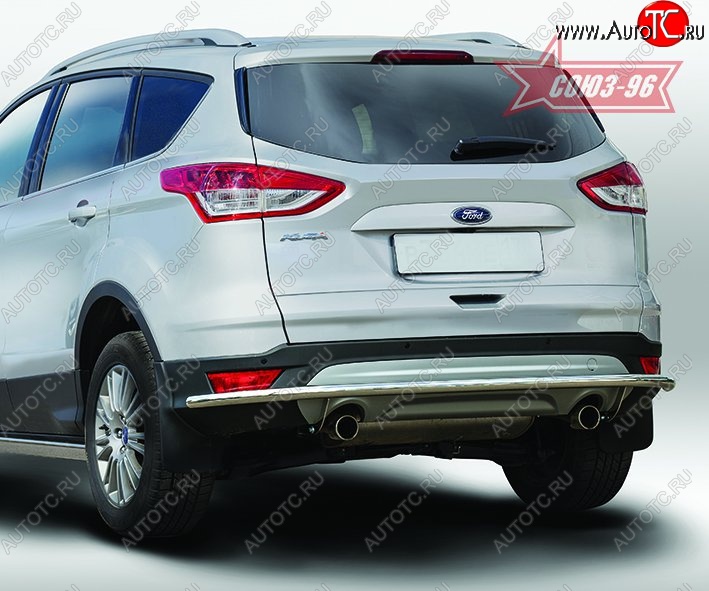 14 264 р. Защита заднего бампера Souz-96 (d42) Long Ford Kuga 2 дорестайлинг (2013-2016)  с доставкой в г. Йошкар-Ола