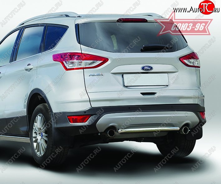 12 914 р. Защита заднего бампера Souz-96 (d42) Ford Kuga 2 дорестайлинг (2013-2016)  с доставкой в г. Йошкар-Ола