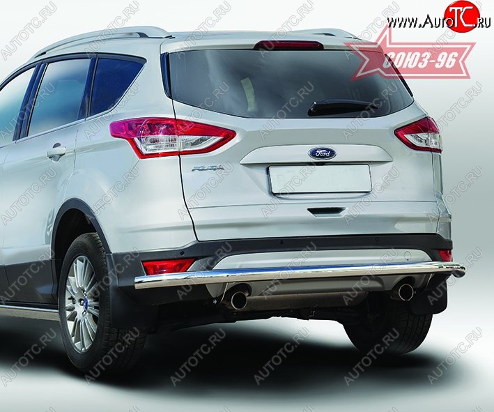 15 029 р. Защита заднего бампера Souz-96 Long (d60) Ford Kuga 2 дорестайлинг (2013-2016)  с доставкой в г. Йошкар-Ола