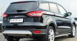 11 699 р. Одинарная защита заднего бампера из трубы диаметром 63 мм SLITKOFF  Ford Kuga  2 (2013-2016) дорестайлинг  с доставкой в г. Йошкар-Ола. Увеличить фотографию 4