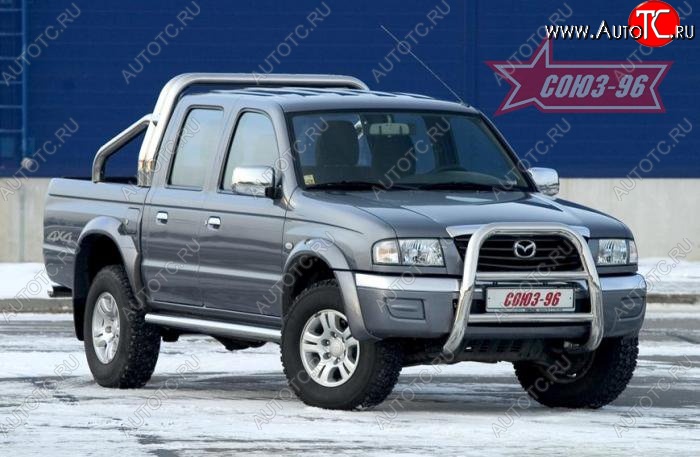 20 114 р. Защита переднего бампера Souz-96 (d76) Ford Ranger (2006-2009)  с доставкой в г. Йошкар-Ола