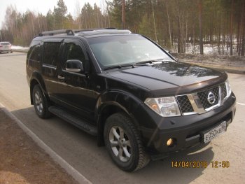 2 379 р. Передние брызговики NovLine 2 шт. Nissan Pathfinder R51 рестайлинг (2009-2014)  с доставкой в г. Йошкар-Ола. Увеличить фотографию 3