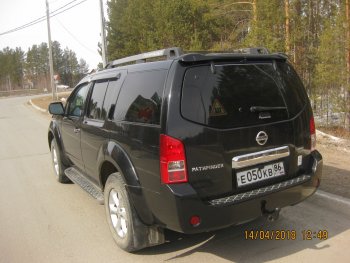 2 379 р. Передние брызговики NovLine 2 шт. Nissan Pathfinder R51 рестайлинг (2009-2014)  с доставкой в г. Йошкар-Ола. Увеличить фотографию 2