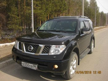 3 599 р. Молдинги дверей RA (узкие, комплект) Nissan Pathfinder R51 дорестайлинг (2004-2007) (Поверхность глянец (под окраску), Неокрашенные)  с доставкой в г. Йошкар-Ола. Увеличить фотографию 9