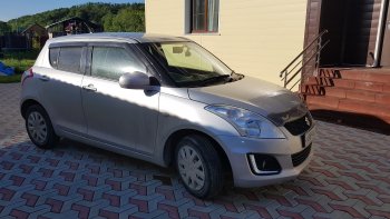 1 979 р. Дефлектора окон CA-Plastiс  Suzuki Swift  ZC72S (2010-2016) дорестайлинг, хэтчбэк 5 дв., рестайлинг, хэтчбэк 5 дв. (Classic полупрозрачный)  с доставкой в г. Йошкар-Ола. Увеличить фотографию 2