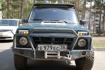 3 299 р. Дневные ходовые огни с поворотниками Тюн-Авто Classic Лада нива 4х4 2121 Бронто 3 дв. 1-ый рестайлинг (2017-2019) (Поворотник в НИЖНЕЙ секции, светится равномерно)  с доставкой в г. Йошкар-Ола. Увеличить фотографию 11