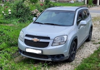 2 599 р. Дефлектор капота (excusive) CA-Plastiс   Chevrolet Orlando (2011-2018) (серия Шелкография серебро)  с доставкой в г. Йошкар-Ола. Увеличить фотографию 2