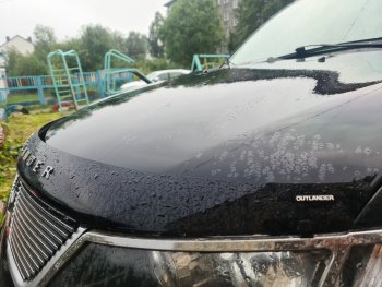 2 879 р. Дефлектор капота NovLine Mitsubishi Outlander XL (CW)  дорестайлинг (2005-2009)  с доставкой в г. Йошкар-Ола. Увеличить фотографию 2