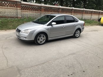 1 429 р. Пороги накладки Autodemic (установка под штатный брызговик) Ford Focus 2 хэтчбэк 5 дв. рестайлинг (2007-2011) (Текстурная поверхность)  с доставкой в г. Йошкар-Ола. Увеличить фотографию 6