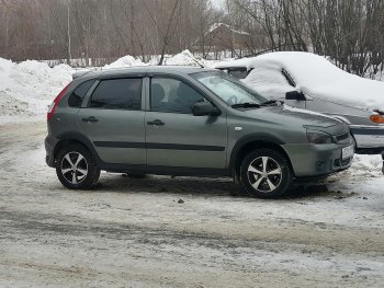 979 р. Арки крыльев Автостайл™ (декоративные, под установку с порогами, имеющие заходы на заднюю арку) Лада Калина 1117 универсал (2004-2013) (Поверхность шагрень)  с доставкой в г. Йошкар-Ола. Увеличить фотографию 6