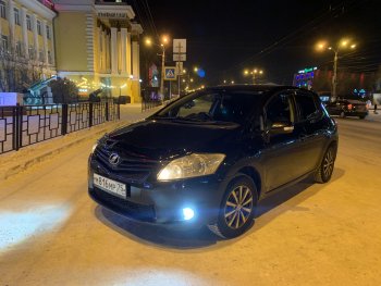 1 899 р. Дефлектор капота CA-Plastiс  Toyota Auris  E150 (2010-2012) хэтчбэк 5 дв. рестайлинг (Classic черный, Без надписи)  с доставкой в г. Йошкар-Ола. Увеличить фотографию 2