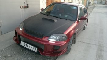 7 299 р. Передний бампер VeilSide Honda Civic EJ,EK,EM седан дорестайлинг (1995-1998) (кузов: седан)  с доставкой в г. Йошкар-Ола. Увеличить фотографию 4