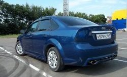 4 199 р. Пороги накладки FT Ford Focus 2 хэтчбэк 5 дв. рестайлинг (2007-2011) (Неокрашенные)  с доставкой в г. Йошкар-Ола. Увеличить фотографию 3