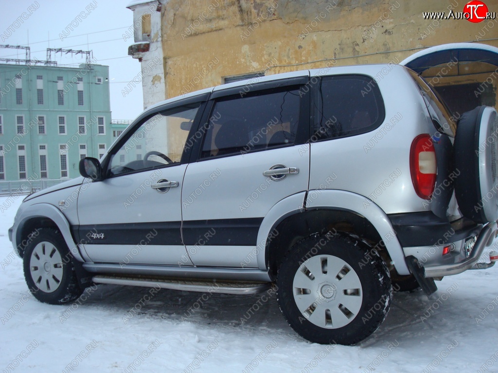 1 799 р. Арки крыльев Кураж 2  Chevrolet Niva  2123 (2002-2008), Лада 2123 (Нива Шевроле) (2002-2008) (Неокрашенные)  с доставкой в г. Йошкар-Ола