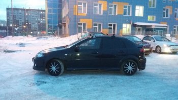 2 569 р. Пороги накладки Атланта  Chevrolet Lacetti  хэтчбек (2002-2013) (Неокрашенные)  с доставкой в г. Йошкар-Ола. Увеличить фотографию 2