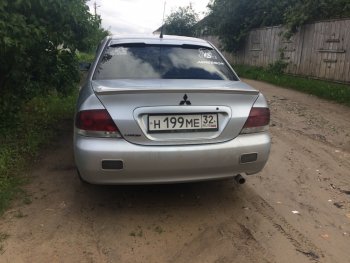 3 899 р. Лип спойлер Evo Mitsubishi Lancer 9 CS седан 2-ой рестайлинг (2005-2009) (Неокрашенный)  с доставкой в г. Йошкар-Ола. Увеличить фотографию 9