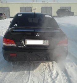 4 089 р. Средний спойлер 2.0 стандарт Mitsubishi Lancer 9 CS седан 2-ой рестайлинг (2005-2009) (Без места под стоп-сигнал, Неокрашенный)  с доставкой в г. Йошкар-Ола. Увеличить фотографию 4