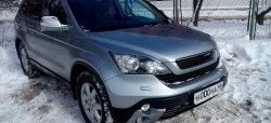 1 299 р. Реснички Sport на фары Honda CR-V RE1,RE2,RE3,RE4,RE5,RE7 дорестайлинг (2007-2010) (Неокрашенные)  с доставкой в г. Йошкар-Ола. Увеличить фотографию 2