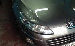 1 279 р. Реснички на фары RA Peugeot 407 седан (2004-2010) (Неокрашенные)  с доставкой в г. Йошкар-Ола. Увеличить фотографию 2