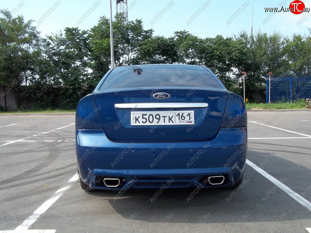 17 999 р. Задний бампер M-VRS Ford Focus 2 седан рестайлинг (2007-2011) (Неокрашенный)  с доставкой в г. Йошкар-Ола