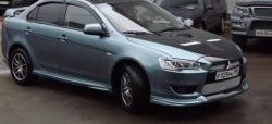 31 799 р. Пластиковый капот Evo Mitsubishi Lancer 10 седан дорестайлинг (2007-2010) (Неокрашенный)  с доставкой в г. Йошкар-Ола. Увеличить фотографию 8