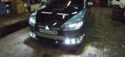 31 799 р. Пластиковый капот Evo Mitsubishi Lancer 10 седан дорестайлинг (2007-2010) (Неокрашенный)  с доставкой в г. Йошкар-Ола. Увеличить фотографию 7