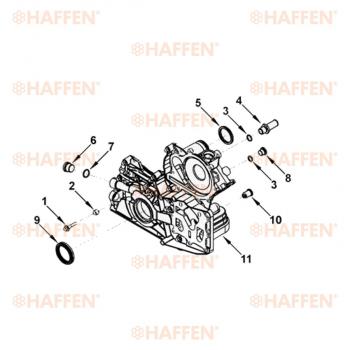 619 р. Сальник коленчатого вала передний (ISF2.8, 50.3Х65Х8, 5265266) HAFFEN Foton Aumark (BJ10) (2010-2024)  с доставкой в г. Йошкар-Ола. Увеличить фотографию 3