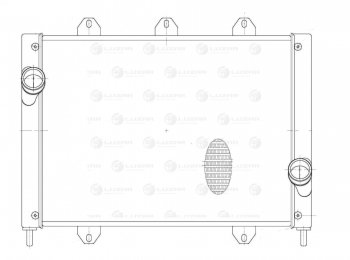 18 399 р. Радиатор интеркулера (ГАЗель Бизнес) LUZAR универсальный ГАЗ Соболь 2217 автобус 1-ый рестайлинг (2003-2010)  с доставкой в г. Йошкар-Ола. Увеличить фотографию 3