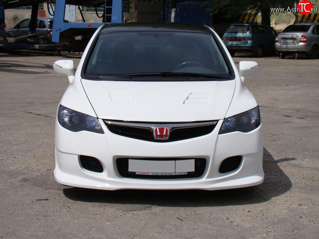 18 999 р. Передний бампер INGS Extreem  Honda Civic  FD (2005-2011) седан дорестайлинг, седан рестайлинг (Неокрашенный)  с доставкой в г. Йошкар-Ола