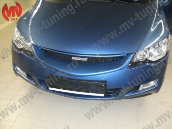 4 599 р. Решетка радиатора MUGEN Honda Civic FD седан дорестайлинг (2005-2008) (Неокрашенная)  с доставкой в г. Йошкар-Ола. Увеличить фотографию 3