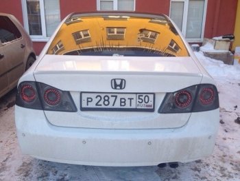 3 399 р. Лип спойлер АВТОКРАТ  Honda Civic  FD (2005-2011) седан дорестайлинг, седан рестайлинг (Неокрашенный)  с доставкой в г. Йошкар-Ола. Увеличить фотографию 2